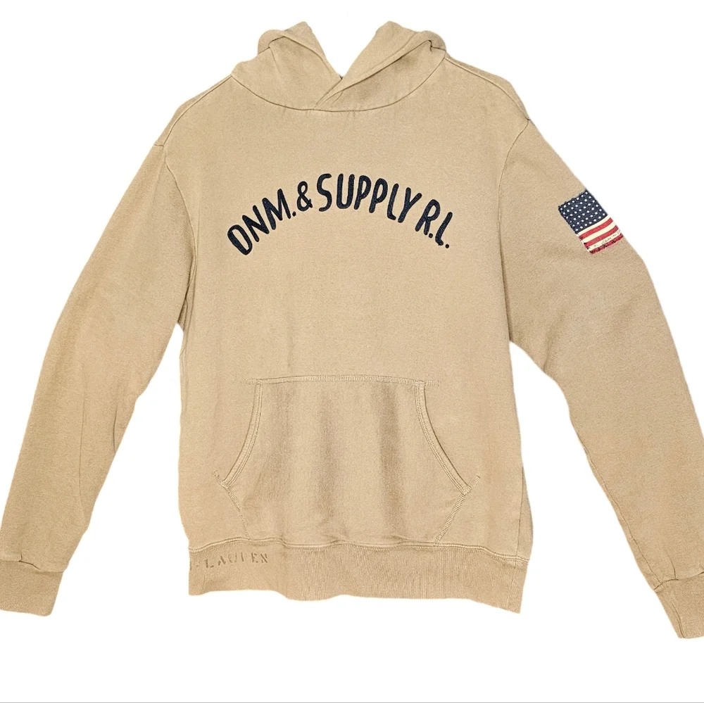 Denim And Supply Ralph Lauren Embroidery Chain Stitch Hoodie Size Med. - Picture 1 of 16